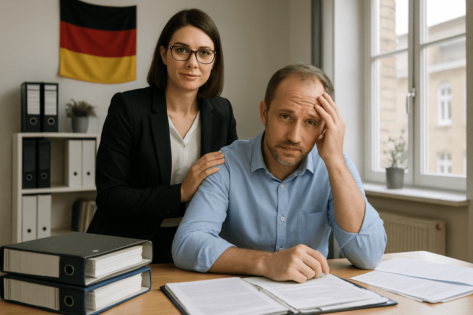 Fachkundiger Berater begleitet einen Unternehmer souverän durch die Betriebsprüfung