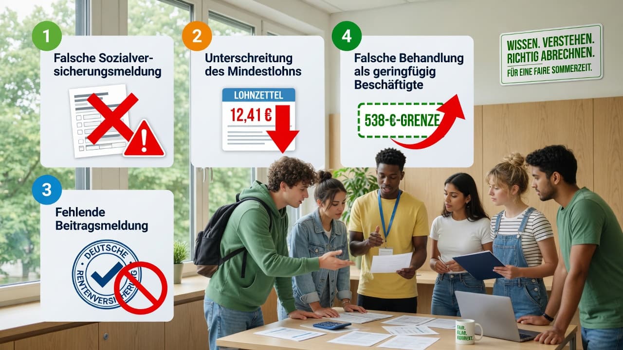 Schüler, Studenten und Saisonkräfte - die häufigsten Abrechnungsfehler im Sommer