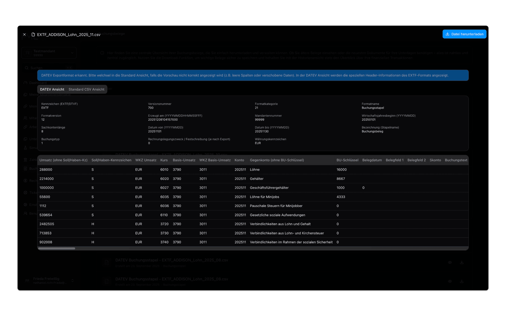Buchungsbelege im DATEV-Format im PMC – verschlüsselt und DSGVO-konform gespeichert